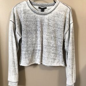 F21 “distressed” sweat shirt/long sleeve top. M